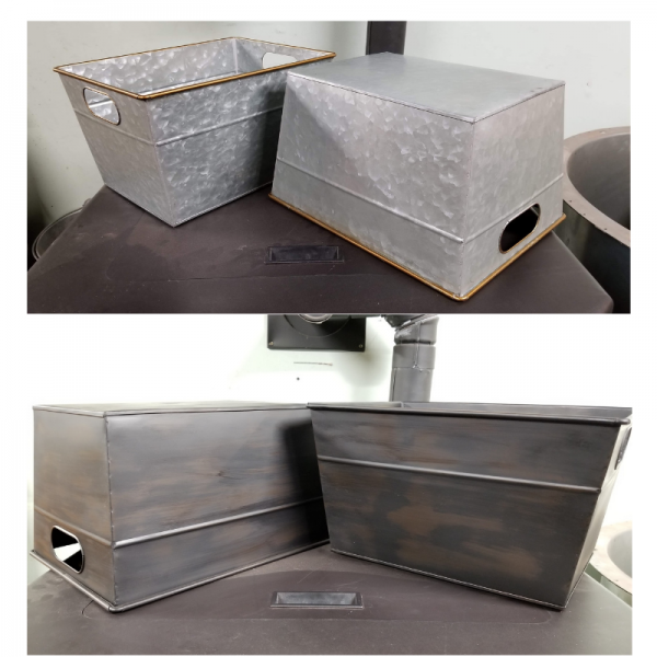 Galvanized Metal Bins